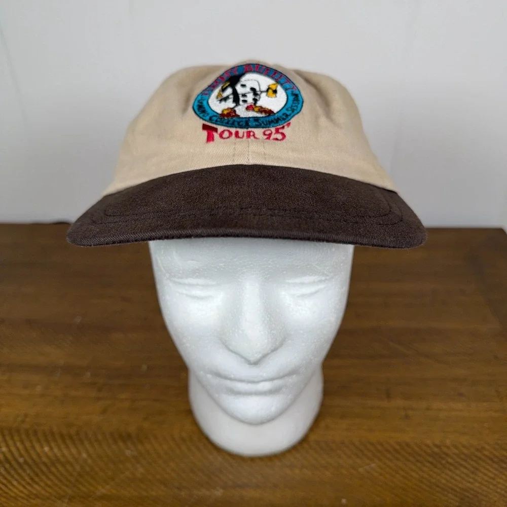 VTG Jimmy Buffett‎ Hat Beige 1995 Tour Domino College Summer Session Cap Parrot